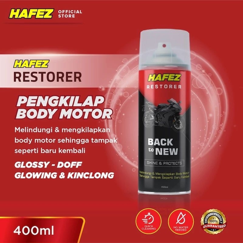 HAFEZ - Restorer - Pengkilap & Penghitam Body Motor