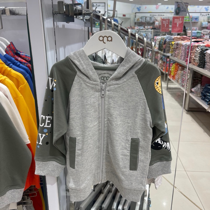 Jaket hoodie anak QNA (1-4 tahun)