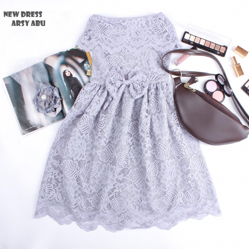 DRESS ANAK MODEL ARSY / DRESS BROKAT ANAK-ANAK /DRESS NEWBORN/ DRESS PHOTOSHOOT NEWBORN/ BAJU BROKAT