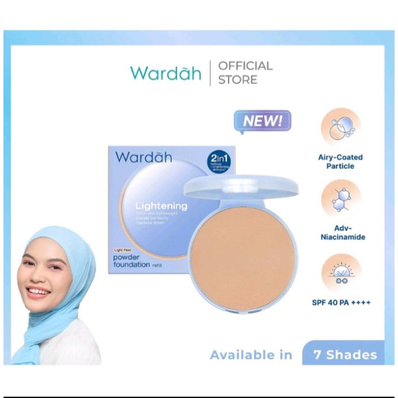 Wardah Refil  Lightening Two Way Cake Light feel