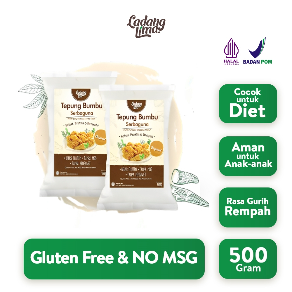 

Tepung Bumbu Serbaguna 500gr - Ladang Lima Bebas Gluten