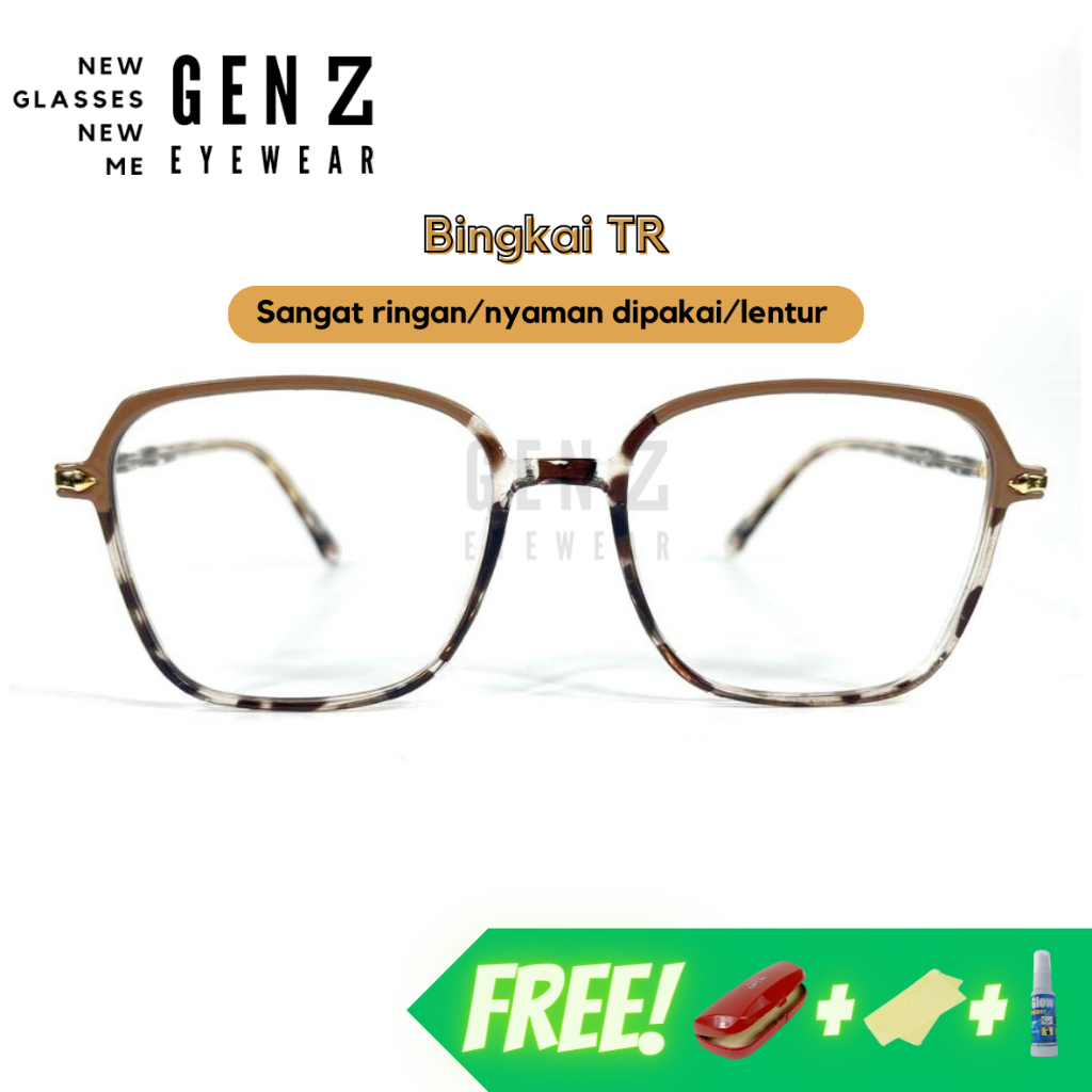 Gen Z eyewear / 20098 / Kacamata Photocromic Wanita/Kacamata Photocromic Minus/Frame Photocromic Bul