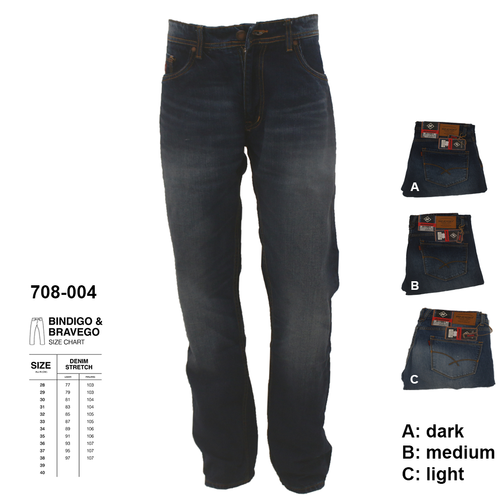 Bindigo Denim Pant - 706 004 - Celana Panjang Jeans Denim Pria