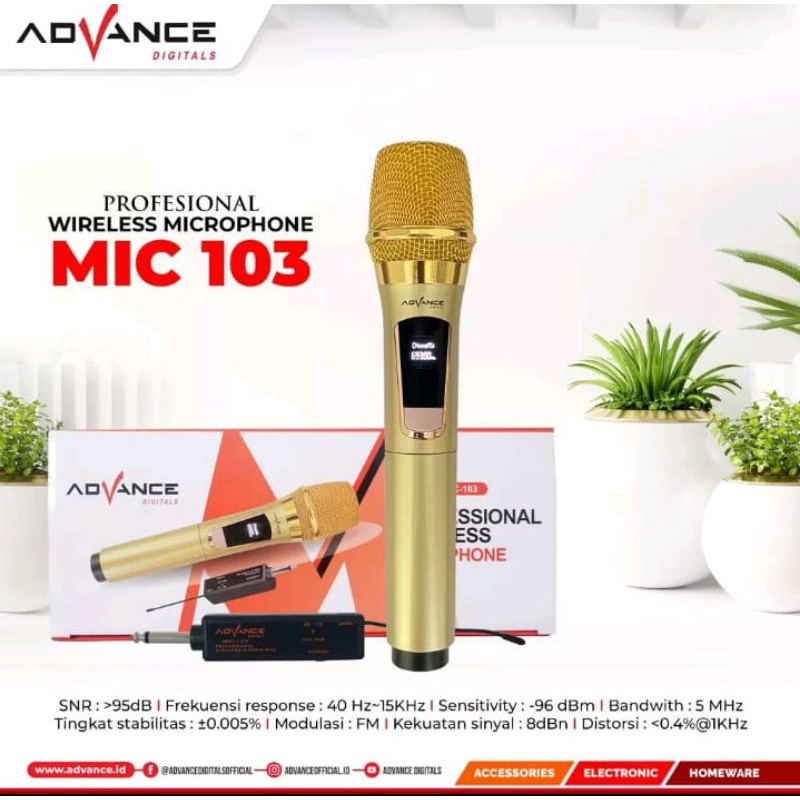 ADVANCE MICROPHONE WIRELESS|| MIC-103 // MIC -885