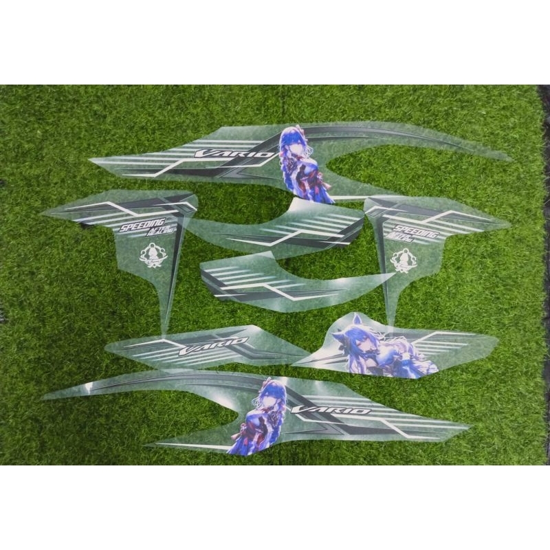 Striping Sticker Transparan Honda Vario new 125/150 2018-2021 costum Anime baru