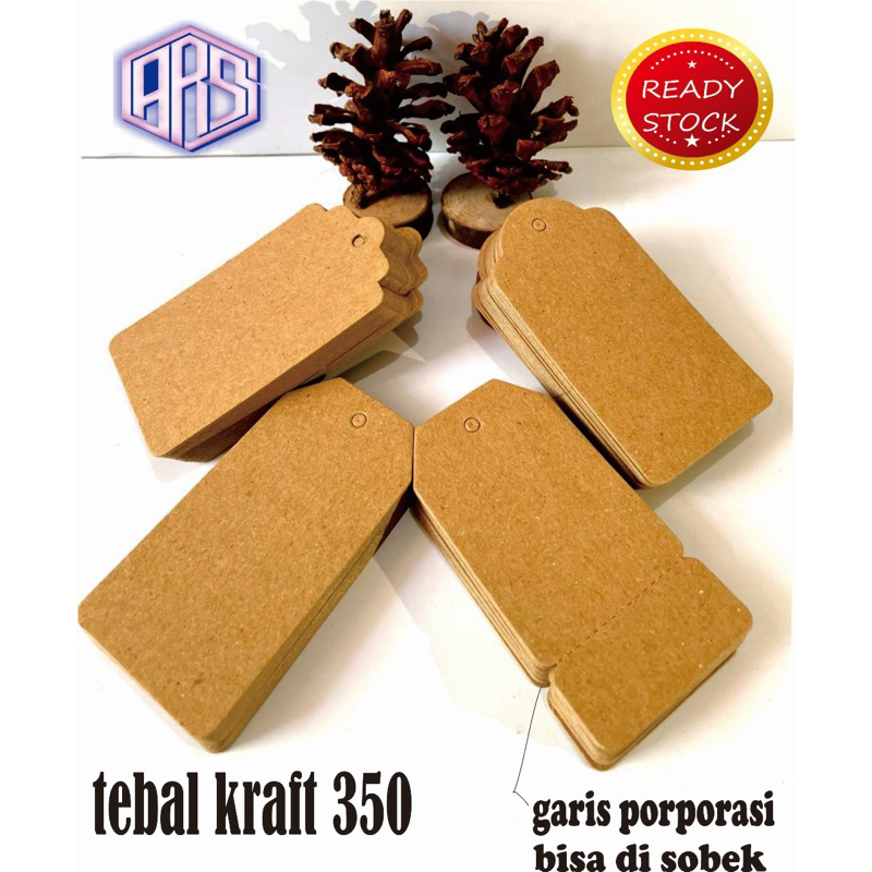 

(50pcs) HANGTAG KRAFT POLOS/ HANGTAG POLOS MURAH