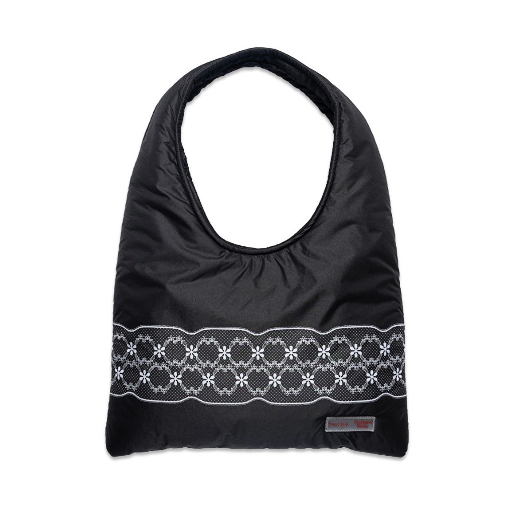 Drunk Dad x OHB - Lace Print Puffy tote Bag