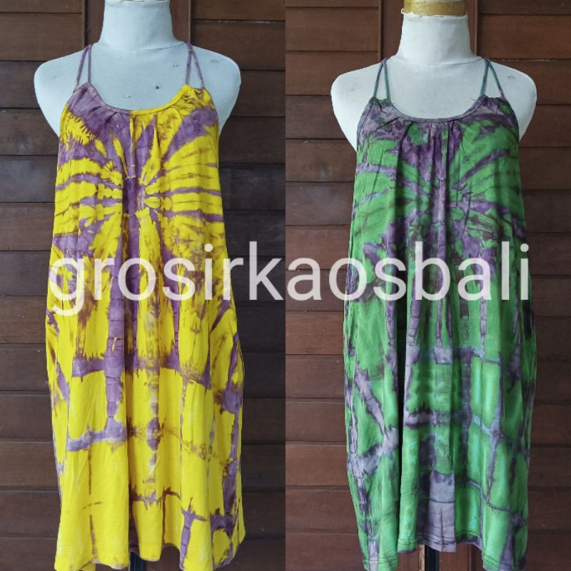Dress Bahan Kaos Jersey Tali Midi