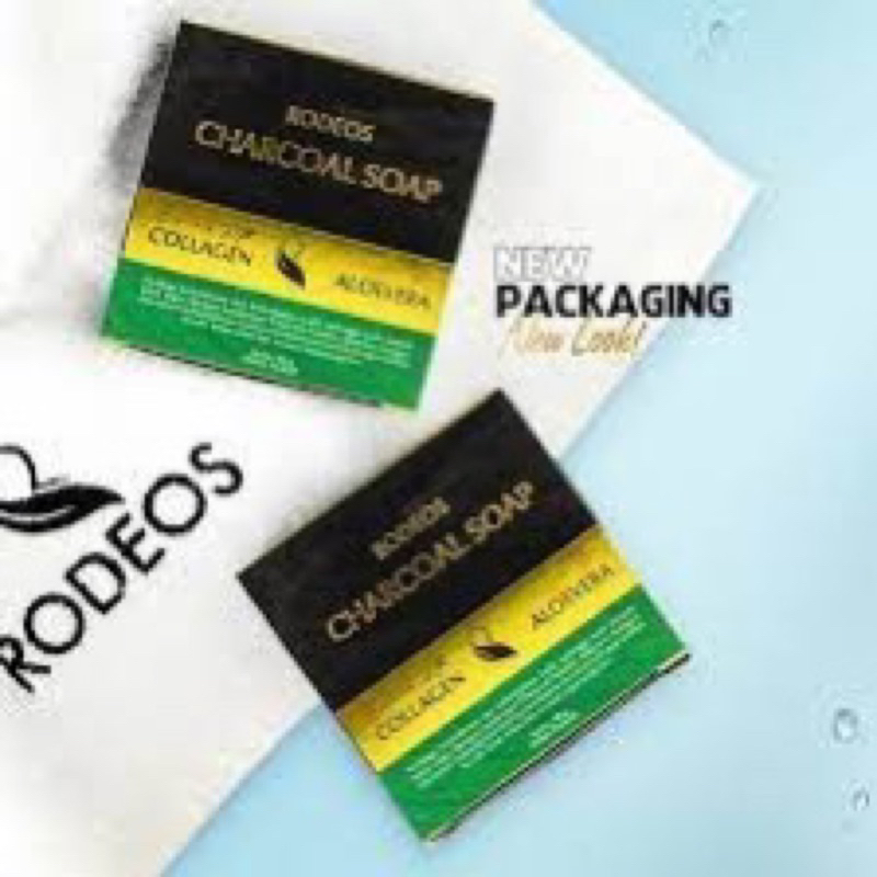 Terlaris Rodeos Bamboo Charcoal Shoap Collagen dan Aloevera Sabun Jerawat Perawatan wajah original