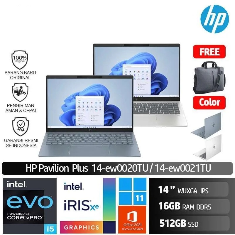 HP Pavilion Plus 14 EW0020TU Core i5-1335U 16G 512GB Win11 OHS WUXGA IPS