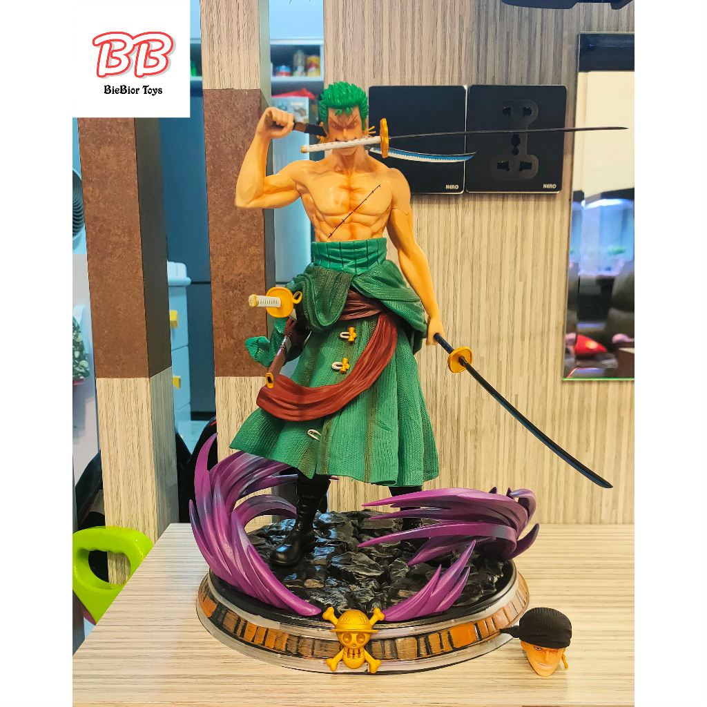 Statue figure anime one piece zoro, 37 cm