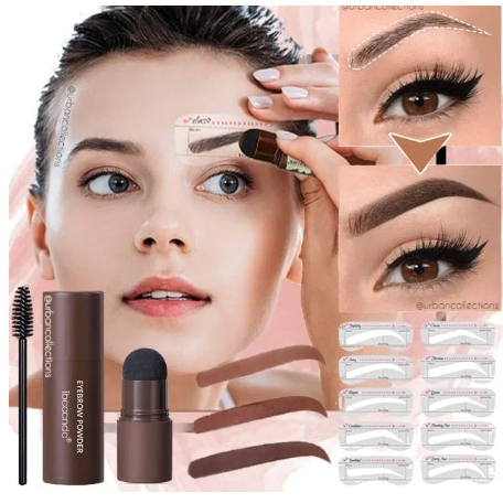 Eyebrow Powder Cetakan Alis Original Shaping Eyebrow / Stamp Alis Stempel Alis Instan Hairline And W