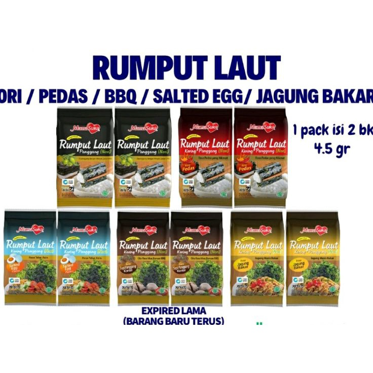 

DJWB2416 TEBUS MURAH mama suka rumput laut (2*45gram)