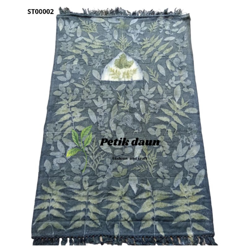 Sajadah ecoprint warna alam