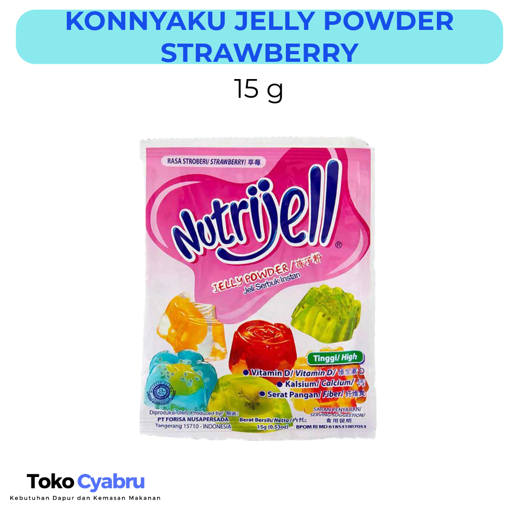 

Konnyaku Jelly Powder Strawberry Nutrijell 15 g