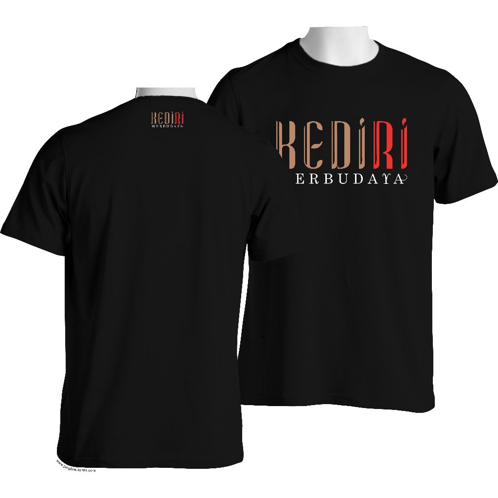 kaos sablon satuan kediri berbudaya, ikon kediri, logo kediri