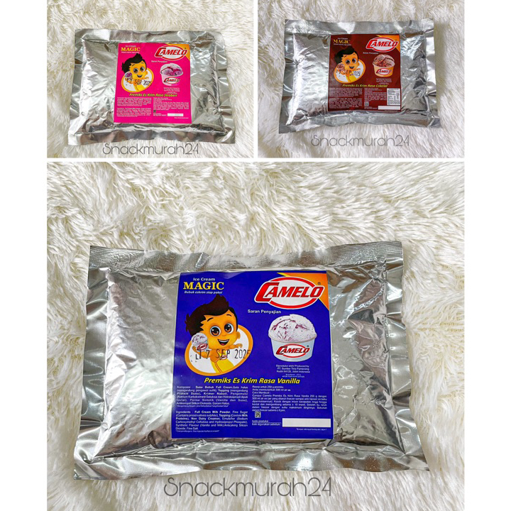 

FFQJ8884 TERMURAH BUBUK ES KRIM CAMELO ICE CREAM MAGIC 250 Gram