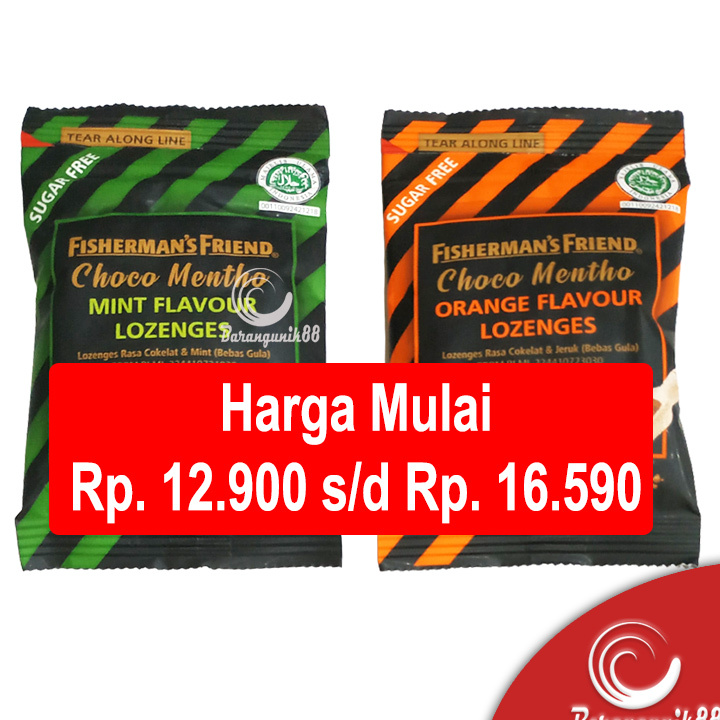 

XTWF2341 8.8 Permen Fisherman's Friend 25 gram Choco Mentho Mint Orange