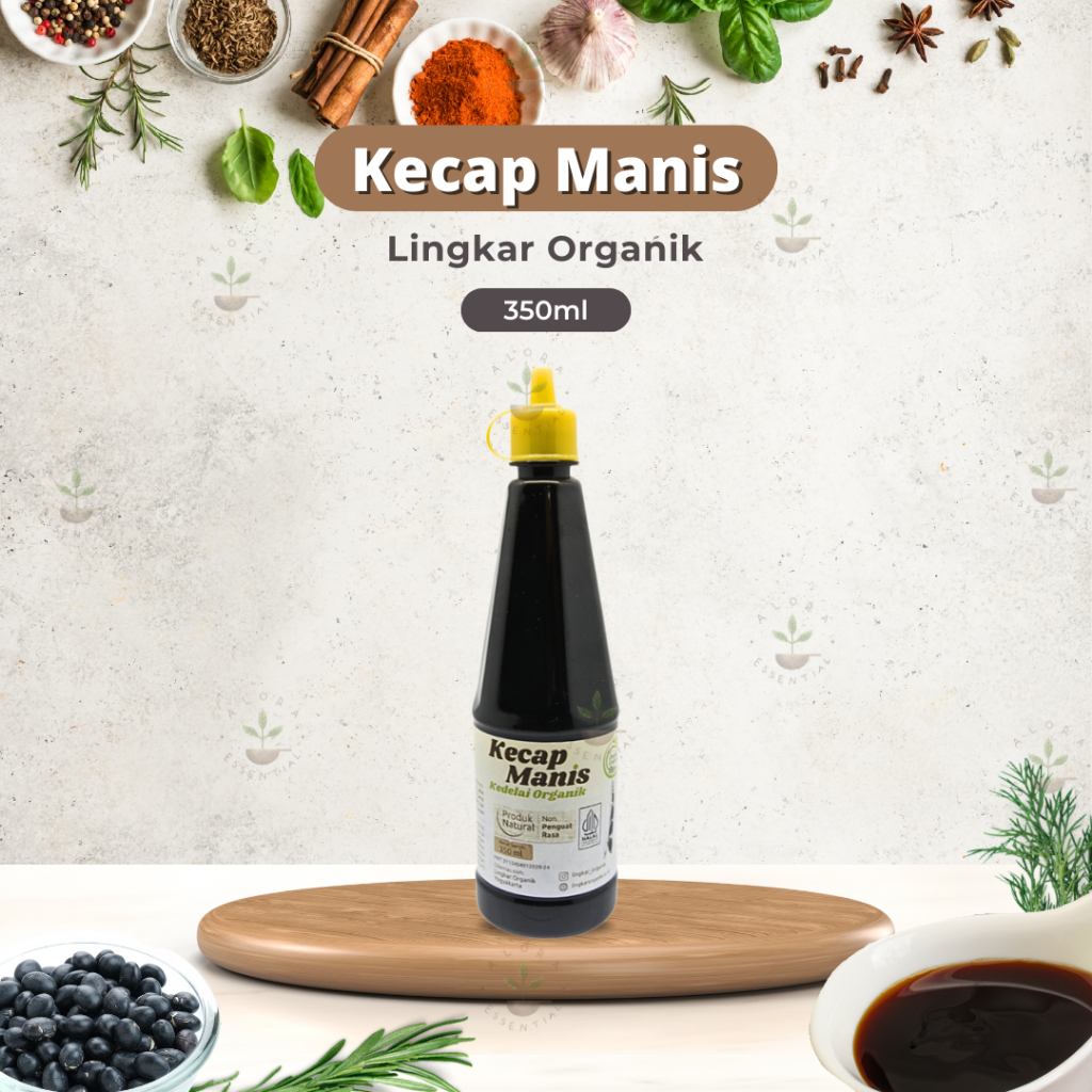 

Lingkar Organik Kecap Manis Organik 350ml - Non GMO - Non MSG