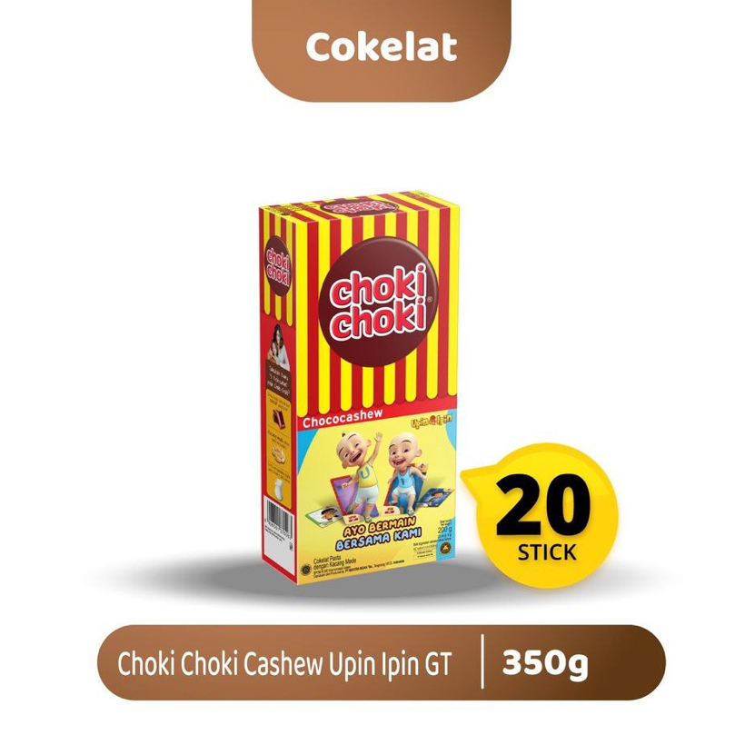 

[GROSIR!!] Choki Choki Chococashew Reguler 1 DUS isi 9 PAK (180pcs) - Coki Coki grosir nikmat termurah coklat