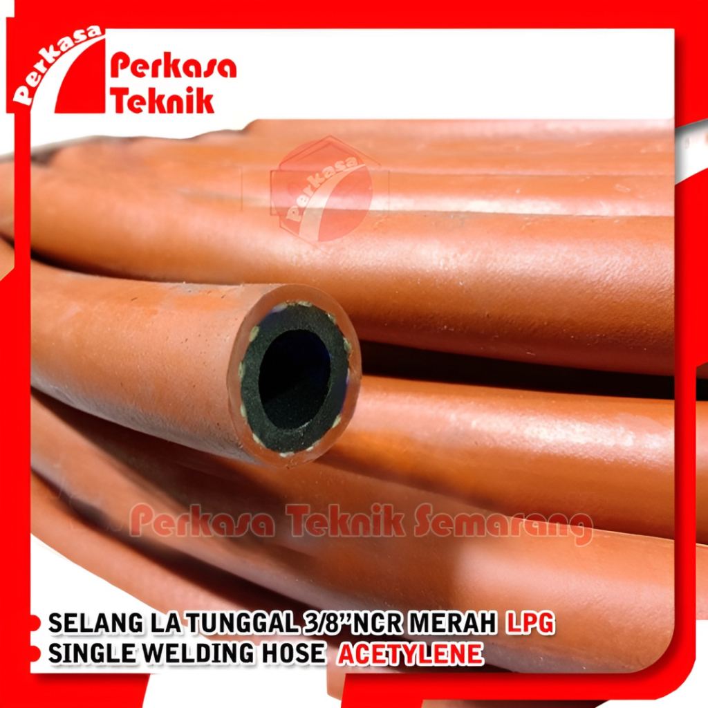 Selang Las Single Merah 3/8" NCR LPG Acetylene Welding Hose - meteran