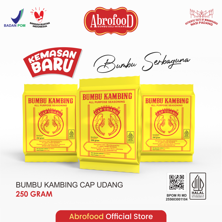 

Bumbu Kambing Cap Udang 250 gram - (Pcs)