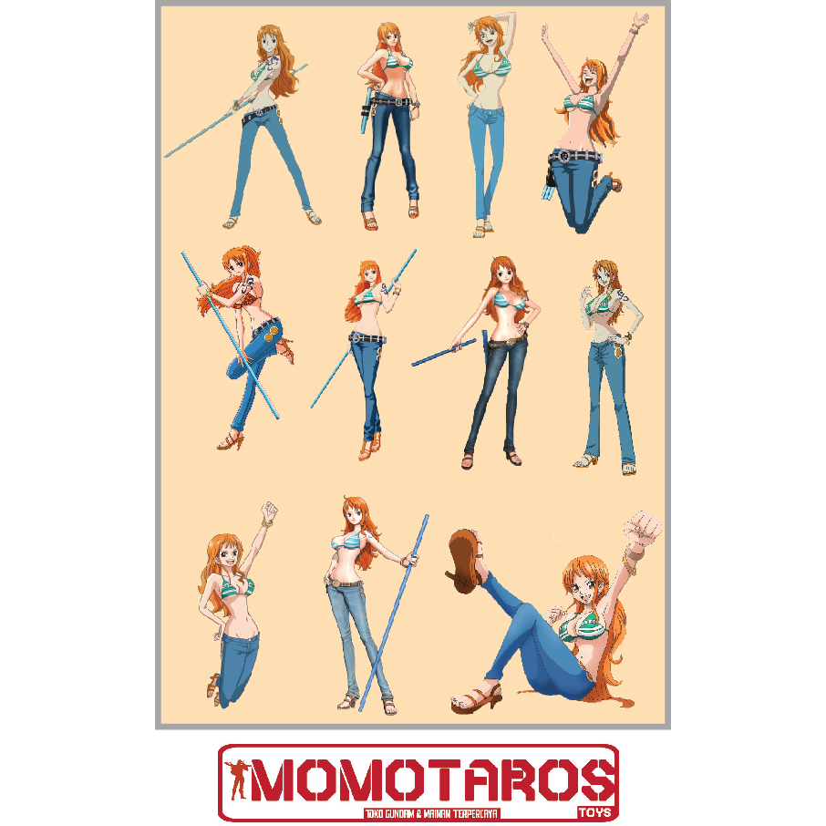 

Sticker murah antiair transparan Nami solo one piece 1 pc