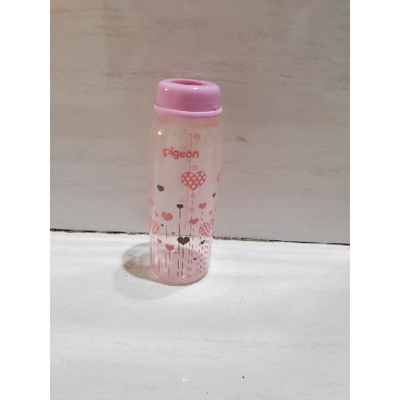 botol susu pigeon preloved 240ml pink