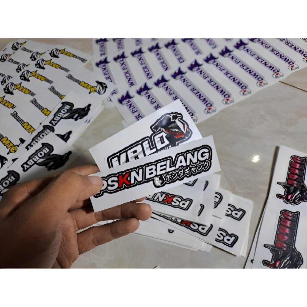 

stiker print cut vinyl Bisa request Desain Suka2- Print Cut Rapi Dan Tidak Luntur- bisa request logo DLL