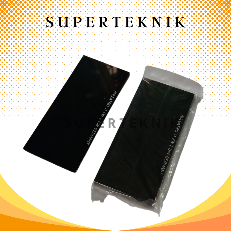 Kaca las Hitam No 11 / Black Welding Glass DIN 11 / Kaca las Hitam No. 11 Aulektro Germany