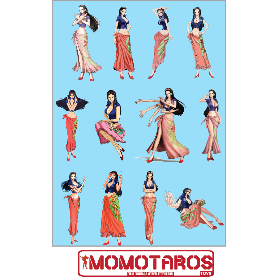 

Sticker murah antiair transparan Nico Robin solo one piece 1 pc