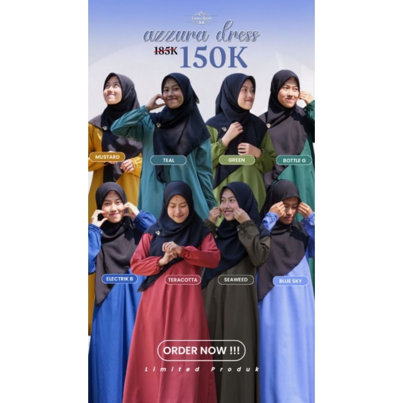 DRESS MOMS AZZURA/ BY FANIA HIJAB