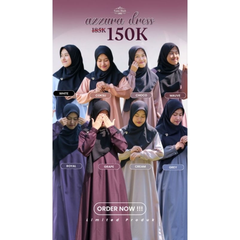 DRESS MOMS AZZURA/BY FANIA HIJAB ORI