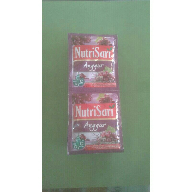 

Nutrisari rasa Anggur 1 Renteng Isi 10pcs