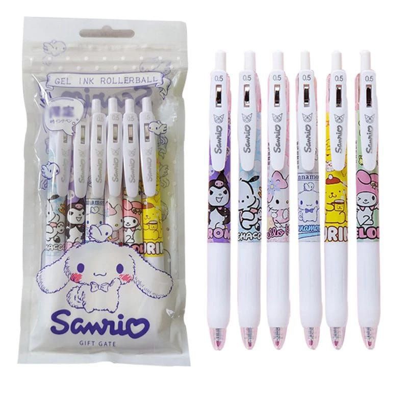 

Gel Ink Sanrio Roller Ball 6pcs