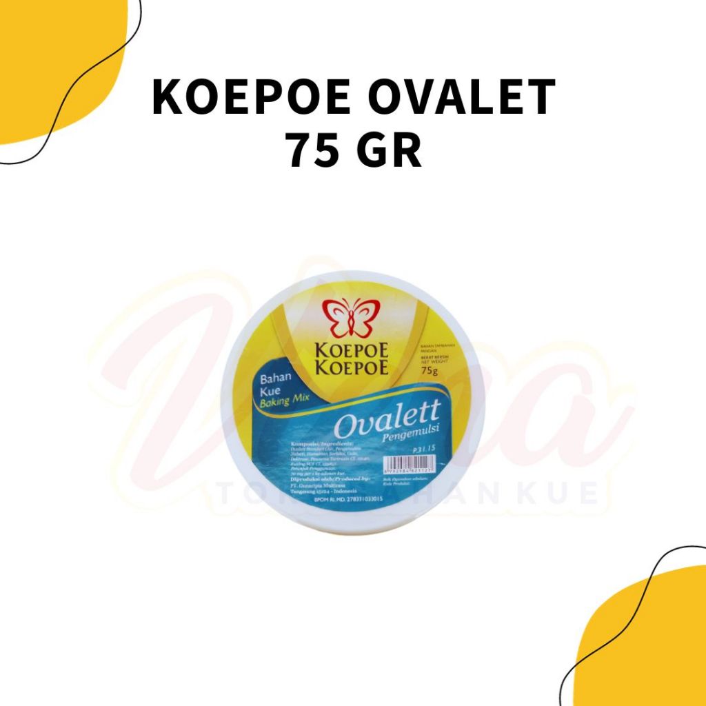 

Koepoe Ovalet 75gr / Pengemulsi Elmusifier