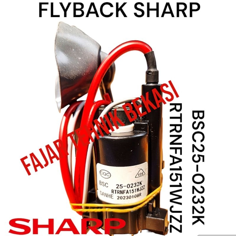 FLYBACK SHARP BSC25-0232K - RTRNFA151WJZZ - FA151WJ - FA151