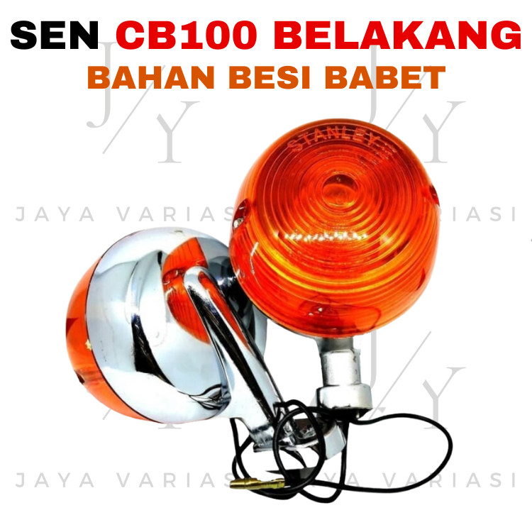 Lampu Sein Sen Riting CB100 CB 100 Bahan Besi Orange Bahan Berkualitas Jap Style Old CB 100 HONDA - 