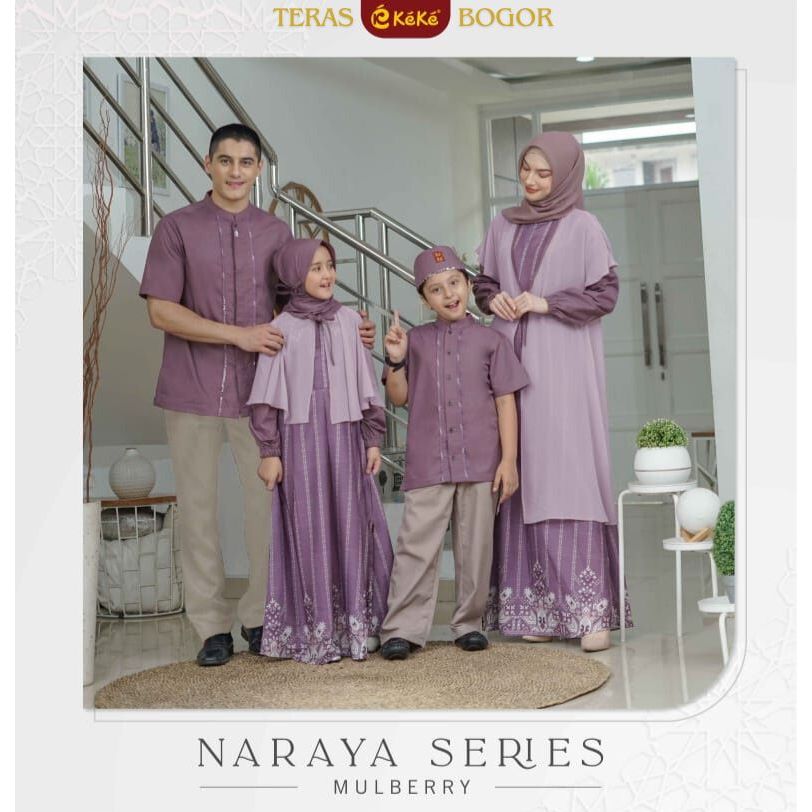 Sarimbit Keluarga 2024 Keke / Baju Sarimbit Keluarga / Gamis Ria Ricis / Sarimbit Naraya Series Keke