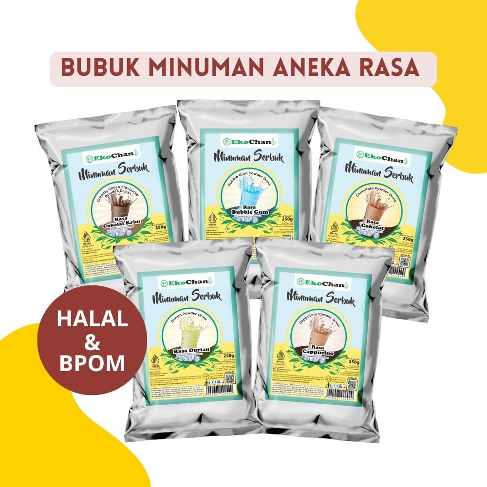 

Aneka bubuk minuman dari ekochan 250 gram