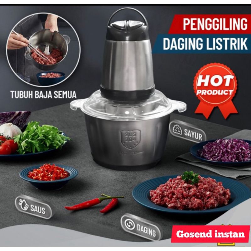 COOPER ELECTRIK BLENDER - Penghalus Daging Stainless Meat Grinder Knife