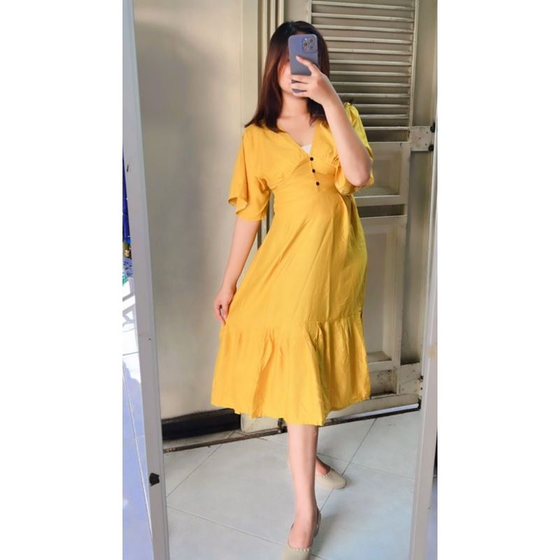 Daster Bali polos murah Loraine Kancing