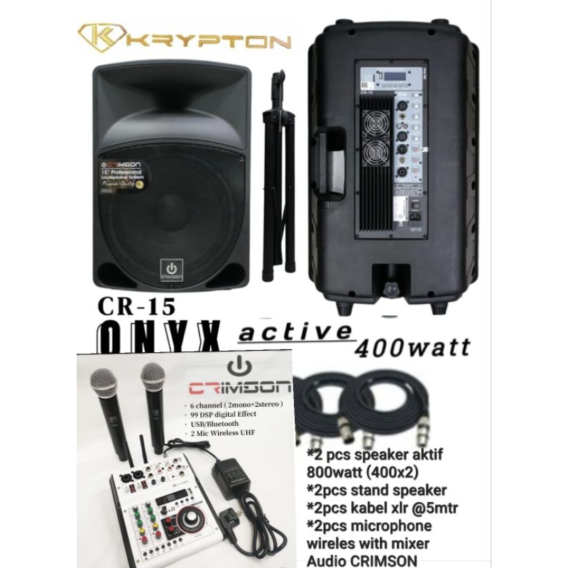 Paket Hemat Audio Sound System Karaoke 1 Set Original TERBAIK