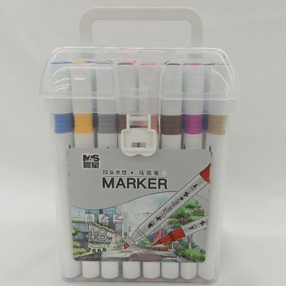 

Pena Cat Air Isi 48/Spidol Dual Side Fine Art Brush Art Marker Set 48