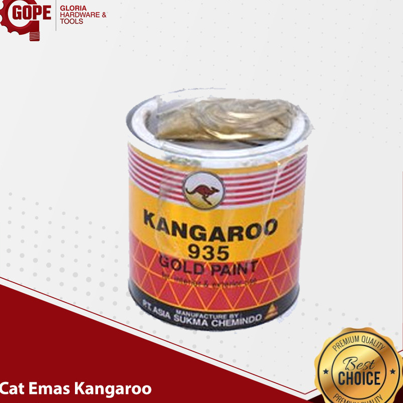 

➛➙❅⋆ CAT BESI WARNA EMAS KANGAROO Model Baru