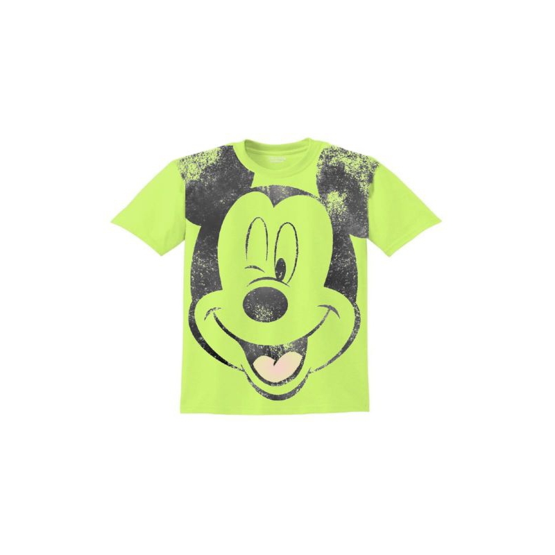 Tshirt Kaos Dewasa Wanita/Pria Atasan Unisex Mickey Mouse Lime Zara disn3y