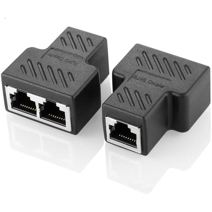 Barel Coupler Konektor RJ45 Sambungan Kabel LAN High Quality / Barel RJ45 Besi 1 ke 2