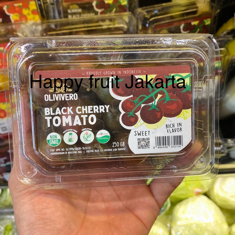 

Tomat organik sweet | olivvero Black cherry tomat organic pack 250gr