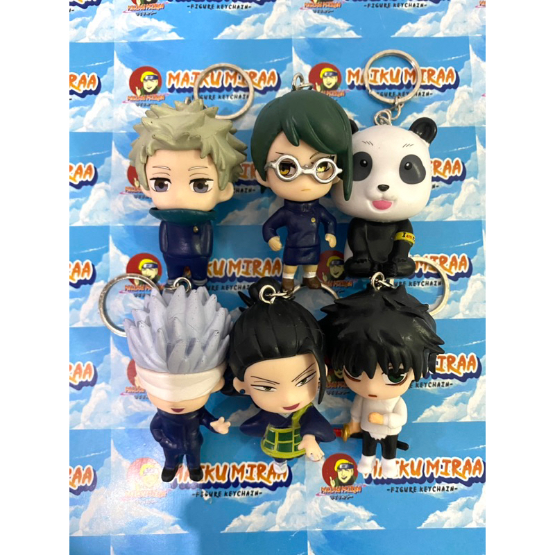 Figure Keychain / Gantungan kunci figure Jujutsu Kaisen 0 Gojou Geto Yuta Inumaki Maki zenin panda