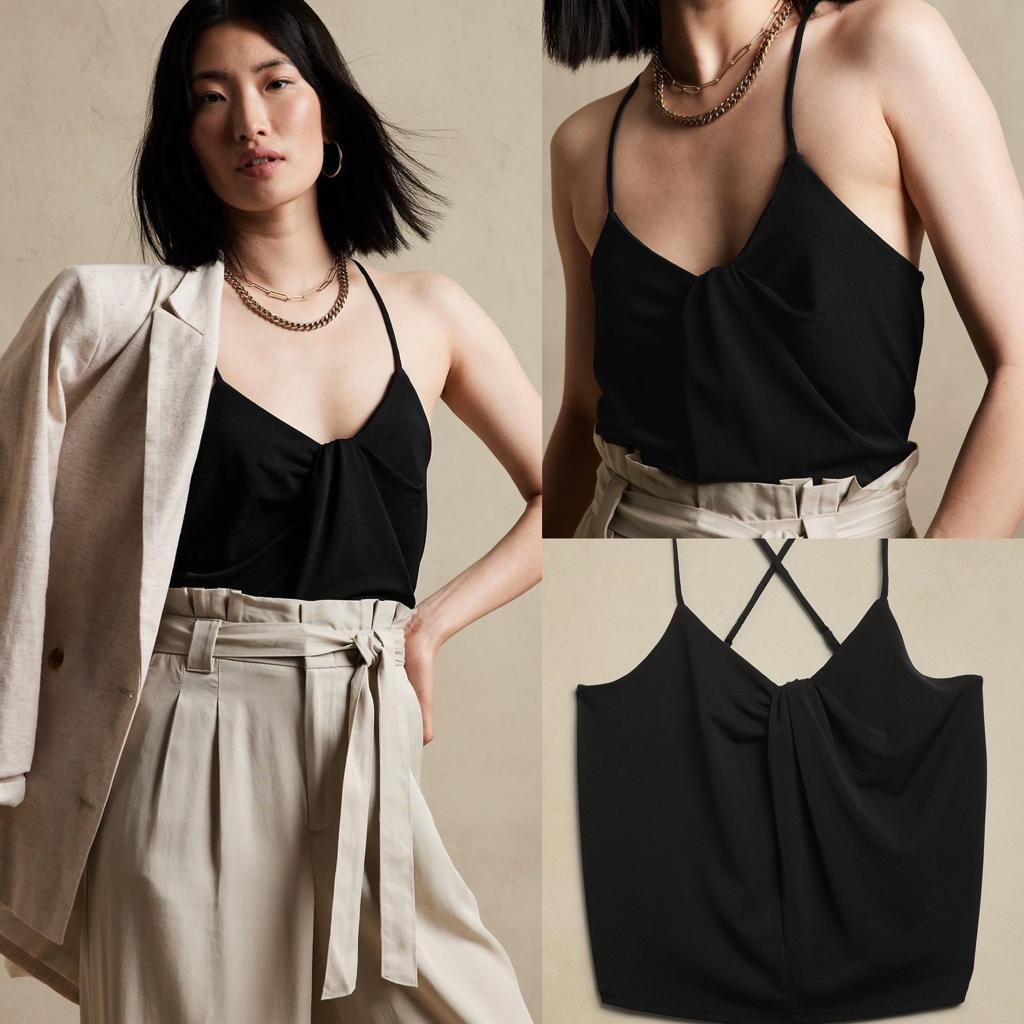 Tanktop ban belakang tali silang